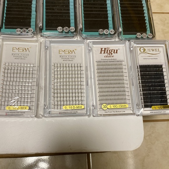 LASH EXTENSION BUNDLE - VAVALASH, EMEDA, HIGU, QUEWEL + QUEWEL Glue Rings - Picture 8 of 9